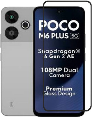 Flipkart SmartBuy Edge To Edge Tempered Glass for POCO M6 Plus 5G, POCO M6 Plus(Pack of 1)