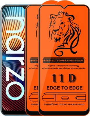 Forego Edge To Edge Tempered Glass for Realme Narzo 50i(Pack of 2)