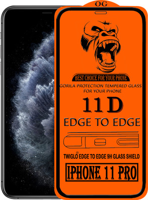 TWIGLO Edge To Edge Tempered Glass for IPHONE 11 PRO(Pack of 1)