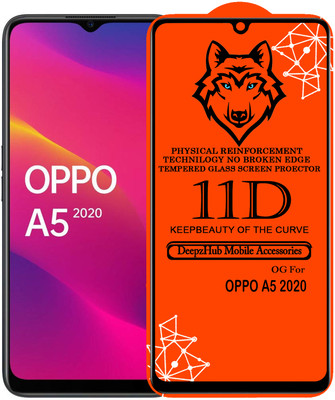 DeepzHub Edge To Edge Tempered Glass for OPPO A5 2020(Pack of 1)