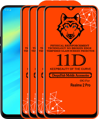CRodible Edge To Edge Tempered Glass for Realme 2 Pro(Pack of 4)