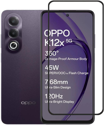 SM Styles Edge To Edge Tempered Glass for Oppo K12x 5G(Pack of 1)