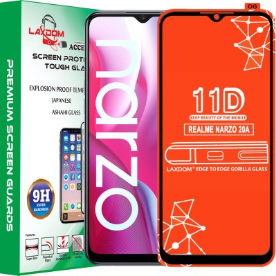 Laxdom Edge To Edge Tempered Glass for REALME NARZO 20A(Pack of 1)