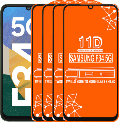TWIGLO Edge To Edge Tempered Glass for SAMSUNG F34 5G(Pack of 4)