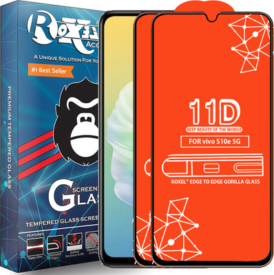 Roxel Edge To Edge Tempered Glass for Vivo S10E 5G(Pack of 2)