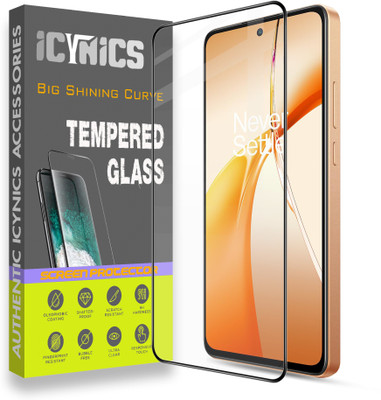 ICYNICS Edge To Edge Tempered Glass for Oneplus Nord CE 4 Lite 5G, Anti-Fingerprint, Waterproof, Oil-resistant, Bubble-Free, Anti-Static with Full Screen Coverage & Easy Installation(Pack of 1)