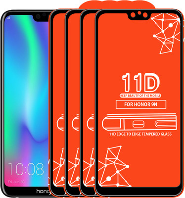 Roxel Edge To Edge Tempered Glass for Honor 9N(Pack of 4)