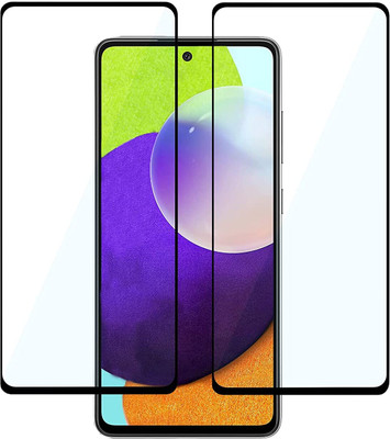 1DOLLAR Edge To Edge Tempered Glass for Samsung Galaxy A52 5G / A52s 5G -([ Full Adhesive Glass, With Installation Kit ]-Pack of 2)(Pack of 2)