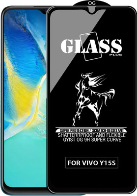 Qyist Edge To Edge Tempered Glass for VIVO Y15S(Pack of 1)