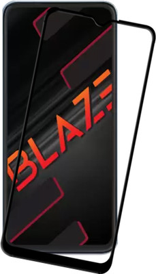 HUPSHY Edge To Edge Tempered Glass for LAVA Blaze(Pack of 1)