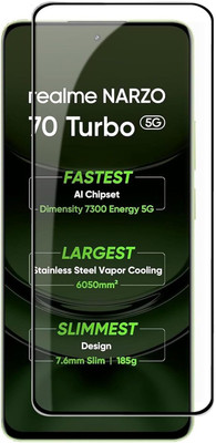 mobinix Edge To Edge Tempered Glass for Realme Narzo 70 Turbo(Pack of 1)