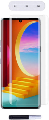 Mersal Edge To Edge Tempered Glass for LG Velvet, UV Glass Full Coverage 9H Hardness Edge to Edge(Pack of 1)