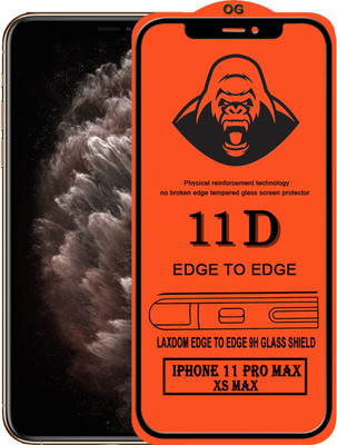 Laxdom Edge To Edge Tempered Glass for Apple iPhone XS Max(Pack of 1)