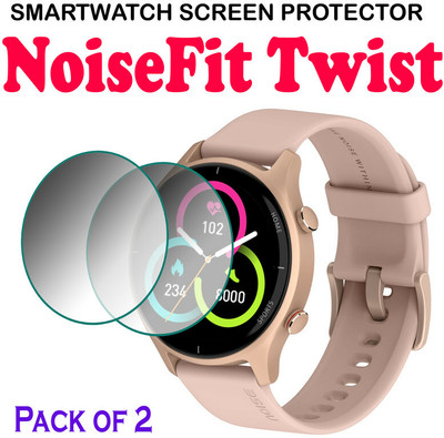 hirdesh Edge To Edge Tempered Glass for NoiseFit Twist(Pack of 2)