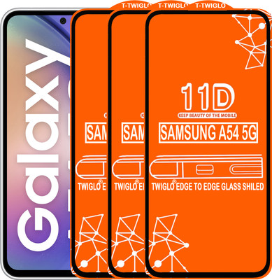TWIGLO Edge To Edge Tempered Glass for SAMSUNG A54 5G(Pack of 3)