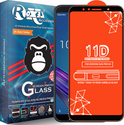 Roxel Edge To Edge Tempered Glass for Asus Zenfone Max Pro M1(Pack of 1)