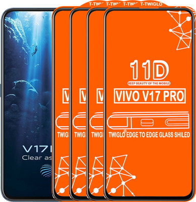TWIGLO Edge To Edge Tempered Glass for VIVO V17 PRO(Pack of 4)