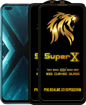 PFOAM Edge To Edge Tempered Glass for REALME X3 SUPERZOOM(Pack of 2)