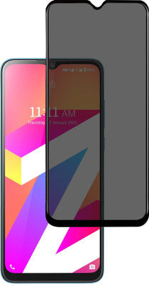 HUPSHY Edge To Edge Tempered Glass for LAVA Z3 (Privacy Glass)(Pack of 1)