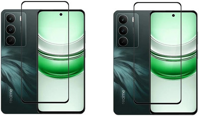 NIMMIKA ENTERPRISES Edge To Edge Tempered Glass for Realme C73 5G(Edge-to-Edge Coverage | 9H Hardness Protection | High-Definition Clarity | Bubble-Free Installation | Shatter-Resistant Technology | Oleophobic Coating | Case-Friendly Design)(Pack of 2)