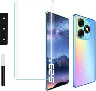 KLJP Edge To Edge Tempered Glass for Lava Agni 2, Itel S23 Plus, Xiaomi Mi 11 Ultra UV Advanced Curved Screen Protector Guard with Easy Installation Kit(Pack of 1)