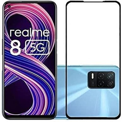 9H Edge To Edge Tempered Glass for Realme 8 5G ,Realme 8s 5G-9H Toughest Glass with Protection(Pack of 1)