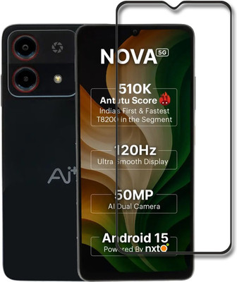 INFINITYWORLD Edge To Edge Tempered Glass for Ai+ Nova 5G(Pack of 1)