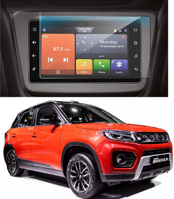 Wishguard Screen Guard for Infotainment System of Suzuki Brezza ZXi Perfectly Cut, Car Display protector with 9H Hardness [Not Tempered Glass](Pack of 1)