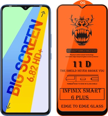 Forego Edge To Edge Tempered Glass for Infinix Smart 6 Plus(Pack of 1)