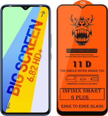 Forego Edge To Edge Tempered Glass for Infinix Smart 6 Plus(Pack of 1)