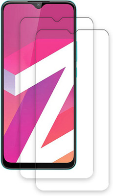 SOMTONE Edge To Edge Tempered Glass for Lava Z2 Max TEMPERED GUARD FRONTP2(Pack of 2)