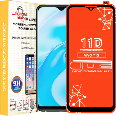 Laxdom Edge To Edge Tempered Glass for VIVO Y1S(Pack of 1)