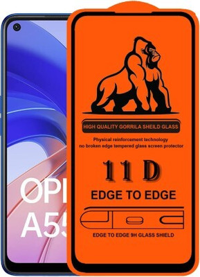 Express Buy Edge To Edge Tempered Glass for OPPO A55(Pack of 1)