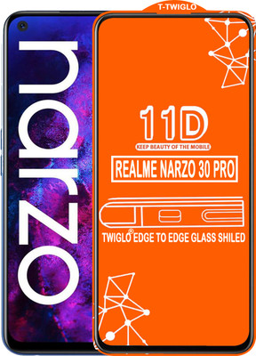 TWIGLO Edge To Edge Tempered Glass for REALME NARZO 30 PRO(Pack of 1)