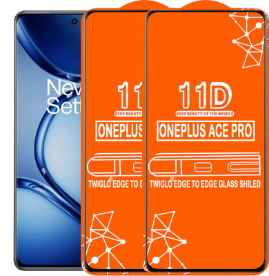TWIGLO Edge To Edge Tempered Glass for ONEPLUS ACE PRO(Pack of 2)
