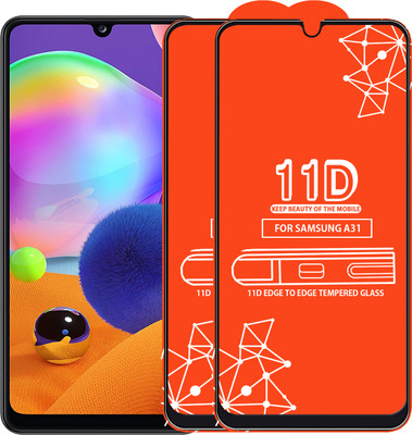 Qyist Edge To Edge Tempered Glass for Samsung Galaxy A31(Pack of 2)