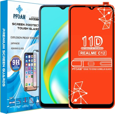 PFOAM Edge To Edge Tempered Glass for REALME C12(Pack of 1)