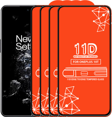 Roxel Edge To Edge Tempered Glass for Oneplus 10T(Pack of 4)