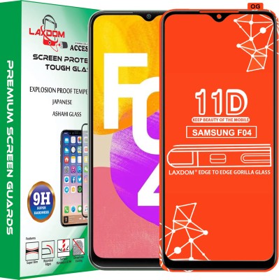 Laxdom Edge To Edge Tempered Glass for SAMSUNG GALAXY F04(Pack of 1)