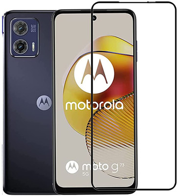 EITANSHA CREATION Edge To Edge Tempered Glass for Motorola G73, Moto G73(Pack of 1)