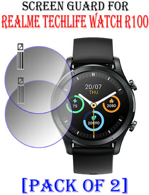 HIDEOUS Edge To Edge Tempered Glass for Realme TechLife Watch R100(Pack of 2)