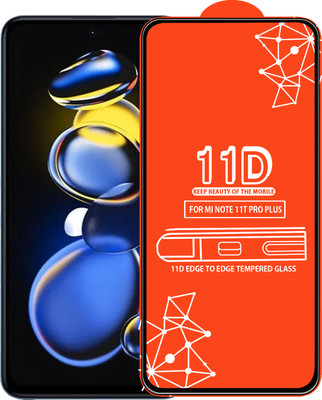 Roxel Edge To Edge Tempered Glass for Redmi Note 11T Pro Plus(Pack of 1)