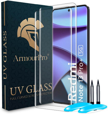 ArmourPro Edge To Edge Tempered Glass for Redmi Note 13 Pro Plus 5G, Redmi Note 13 Pro + 5G, Redmi Note 13 Pro +, Redmi Note 13 Pro Plus, UV Curved Screen Protector with Easy Installation Kit(Pack of 2)