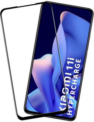 VAlight Edge To Edge Tempered Glass for Xiaomi 11i Hypercharge 5G, Mi 11i Hypercharge 5G, Xiaomi Mi 11i Hypercharge 5G, Premium Tempered glass with Self Installation Guide - Wet & Dry wipes,(Pack of 1)