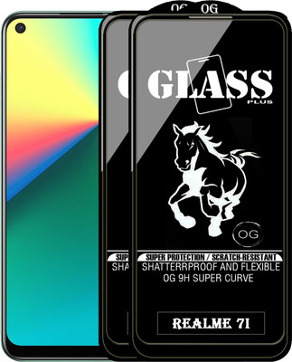 Rofix star Edge To Edge Tempered Glass for REALME 7I(Pack of 2)