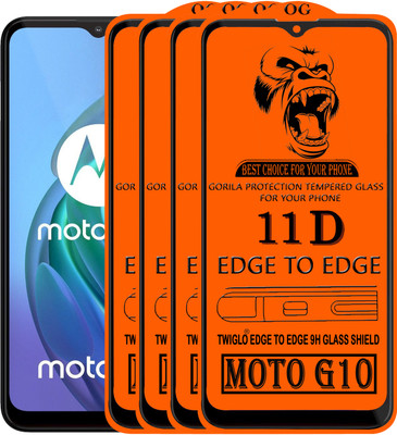 TWIGLO Edge To Edge Tempered Glass for MOTO G10(Pack of 4)
