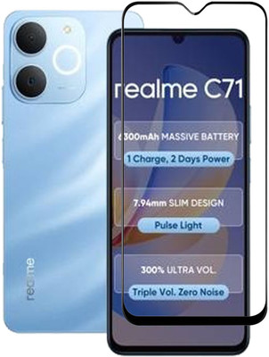 Chronic Edge To Edge Tempered Glass for Realme C71, realme C71(Pack of 1)