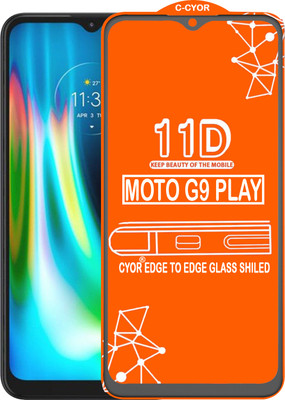 CYOR Edge To Edge Tempered Glass for MOTO G9 PLAY(Pack of 1)