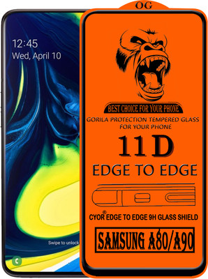 CYOR Edge To Edge Tempered Glass for SAMSUNG A90(Pack of 1)