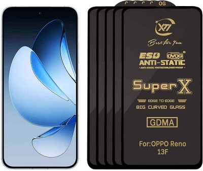 GDMA Edge To Edge Tempered Glass for OPPO RENO 13F(Pack of 5)